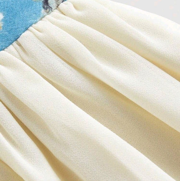 Women Patchwork Bodycon Dress, Van Gogh Apricot Blossom Oil Painting Dress - Picture 2 of 4